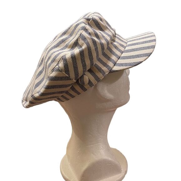 NWT INC International Concepts jean material white blue cap - Picture 4 of 4